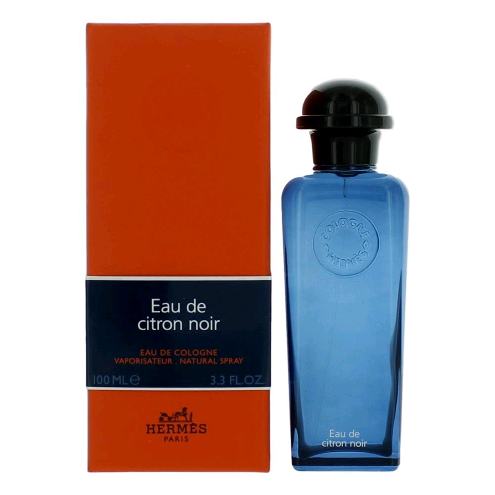 Bottle of Eau De Citron Noir by Hermes, 3.3 oz Eau De Cologne Spray for Men